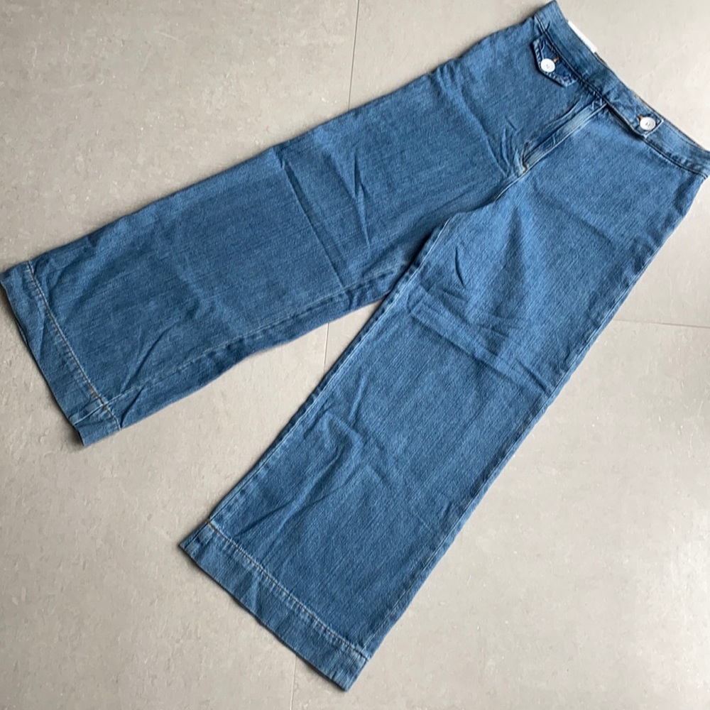 NWT Zara Woman Marine Culotte Jeans
